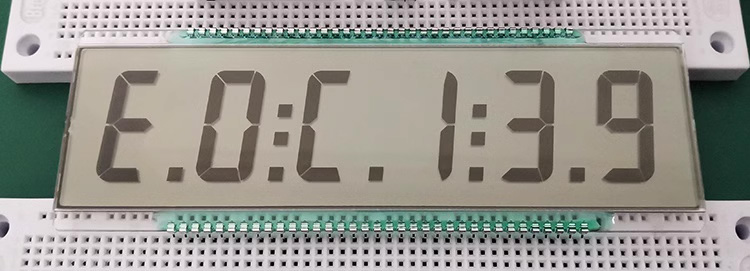 70PIN TN Positive 6-Digits Segment LCD 6 Digit 7 Segment LCD Display Screen Static Driving TN Positive Display 5V Fuel dispenser display screen Gas Pump Digital LCD Displays