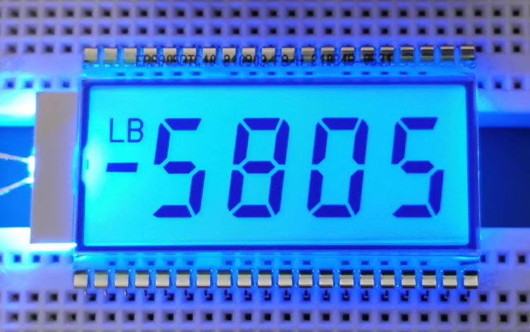 40PIN TN Positive 4-Digits Segment LCD Panel Industrial Digital Display Screen 5V