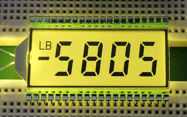 40PIN TN Positive 4-Digits Segment LCD Panel Industrial Digital Display Screen 5V