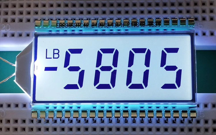 40PIN TN Positive 4-Digits Segment LCD Panel Industrial Digital Display Screen 5V