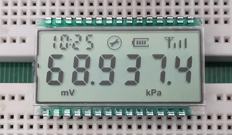 29PIN HTN Positive 6-Digits Segment LCD Panel Industrial Ultra-wide Temperature Screen Dynamic Drive Backlight 3.0V HT1621