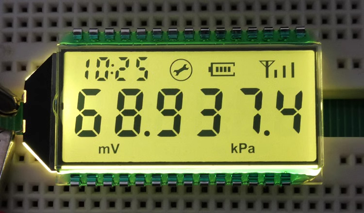 29PIN HTN Positive 6-Digits Segment LCD Panel Industrial Ultra-wide Temperature Screen Dynamic Drive Backlight 3.0V HT1621