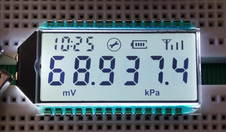 29PIN HTN Positive 6-Digits Segment LCD Panel Industrial Ultra-wide Temperature Screen Dynamic Drive Backlight 3.0V HT1621