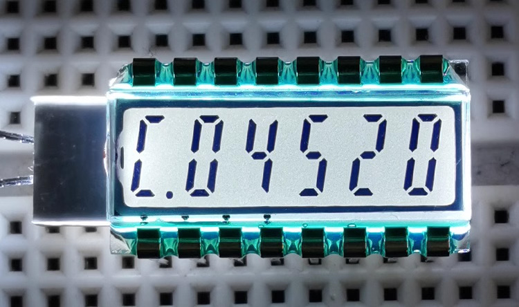 16PIN TN Positive 6-Digits Segment LCD Panel 3.3V Without Backlight Digital Tube Display HT1621