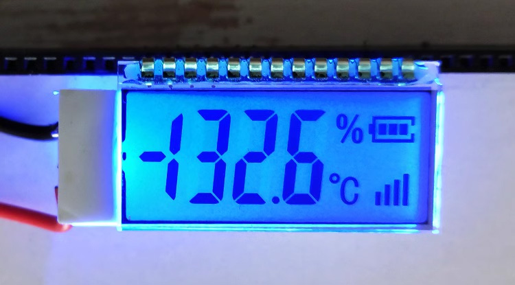 13PIN TN Positive 3-1/2 Digits Segment LCD Panel Temperature Humidity Screen HT1621