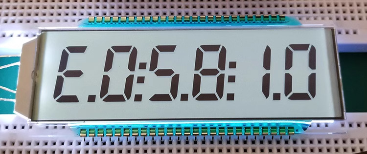 50PIN TN Positive 6-Digits Segment LCD
