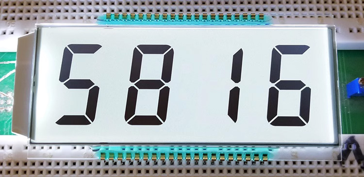 40PIN TN Positive 4-Digits Segment LCD Panel  5V Refueling Machine Screen Static Drive HT1621