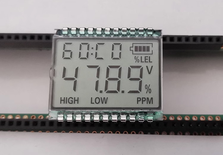 22PIN 4-Digits Segment LCD Panel Gas Concentration Screen HT1621