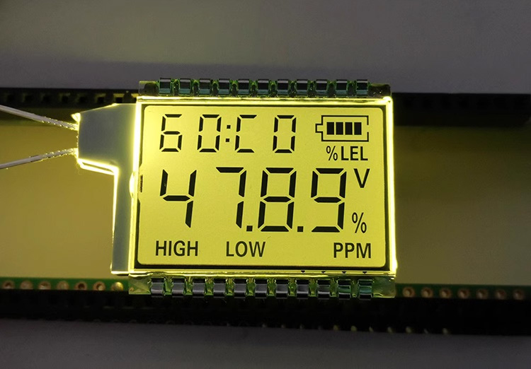 22PIN 4-Digits Segment LCD Panel Gas Concentration Screen HT1621