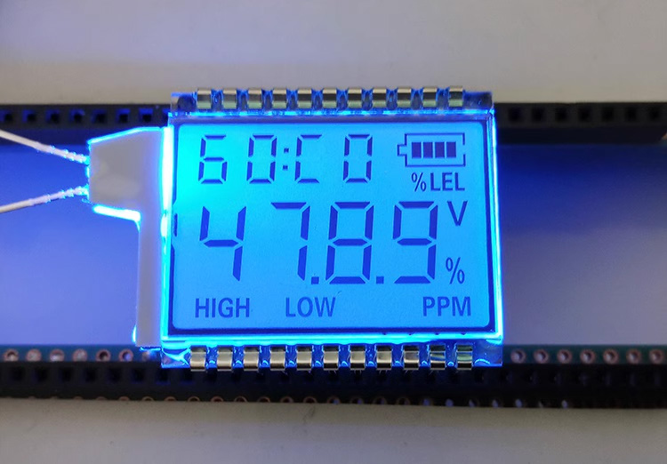 22PIN 4-Digits Segment LCD Panel Gas Concentration Screen HT1621