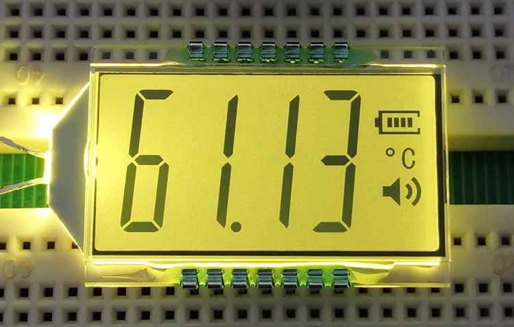 14PIN HTN Positive 4-Digits Segment LCD Panel 3V Ultra-wide Temperature LCD Screen HT1621