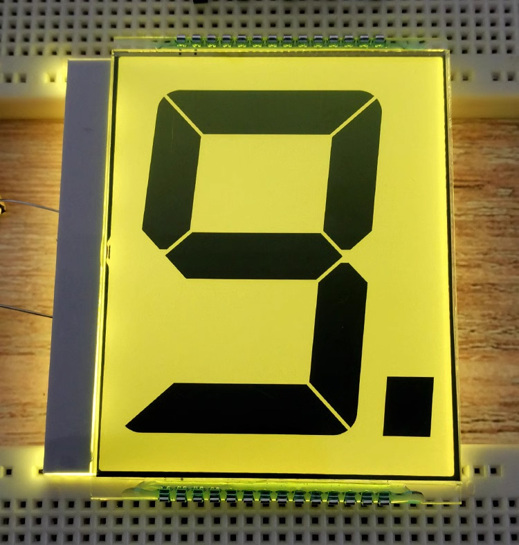 28PIN TN Positive Large 1-Digit Segment LCD Panel Static Drive Wide Viewing Angle Wide Temperature HT1621