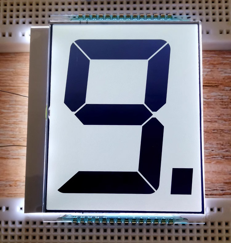 28PIN TN Positive Large 1-Digit Segment LCD Panel Static Drive Wide Viewing Angle Wide Temperature HT1621