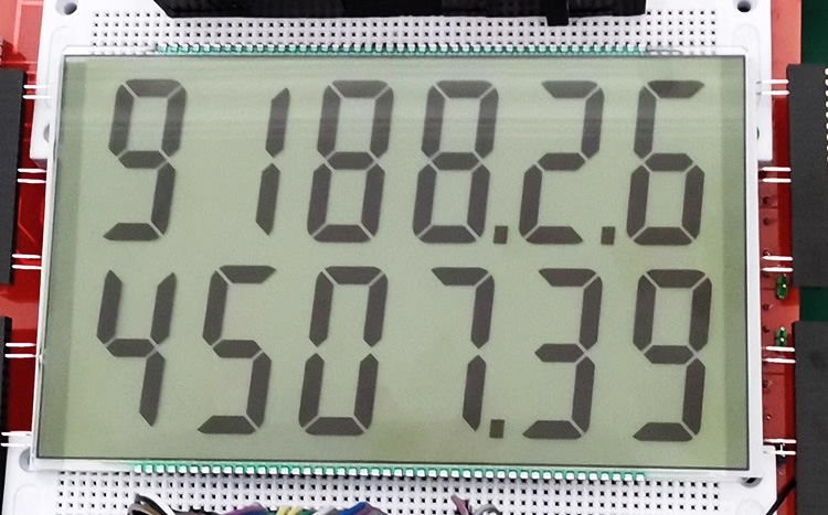 90PIN HTN Positive Double 6-Digits Segment LCD Panel Fuel Dispenser Display Screen 3-5V Static Drive