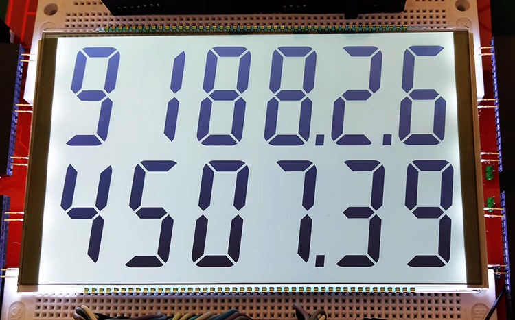 90PIN HTN Positive Double 6-Digits Segment LCD Panel Fuel Dispenser Display Screen 3-5V Static Drive