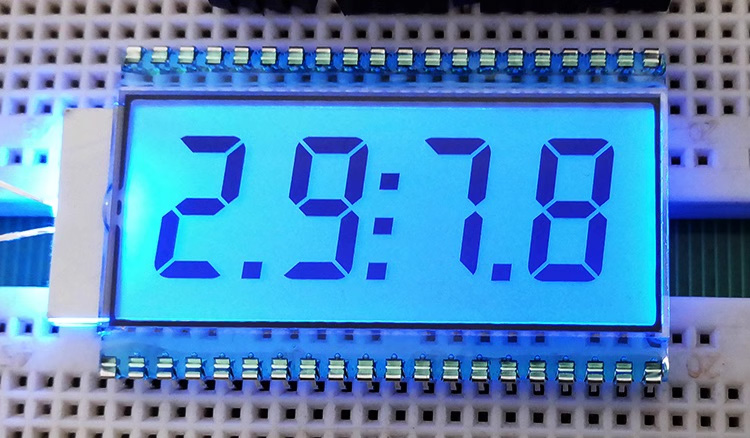 40PIN TN Positive 4 Digits Segment LCD Display Panel 3V Digital Tube Clock Display HT1621