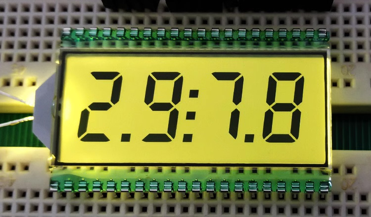 40PIN TN Positive 4 Digits Segment LCD Display Panel 3V Digital Tube Clock Display HT1621