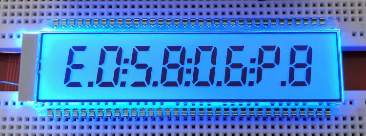 68PIN TN Positive 8-Digits Segment LCD Panel Static Drive Instrument Digital Display Screen 5.0V VKS232