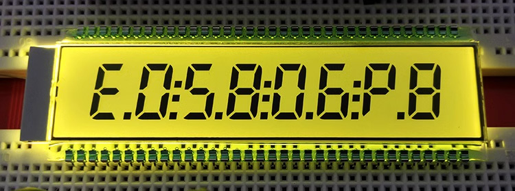 68PIN TN Positive 8-Digits Segment LCD Panel Static Drive Instrument Digital Display Screen 5.0V VKS232