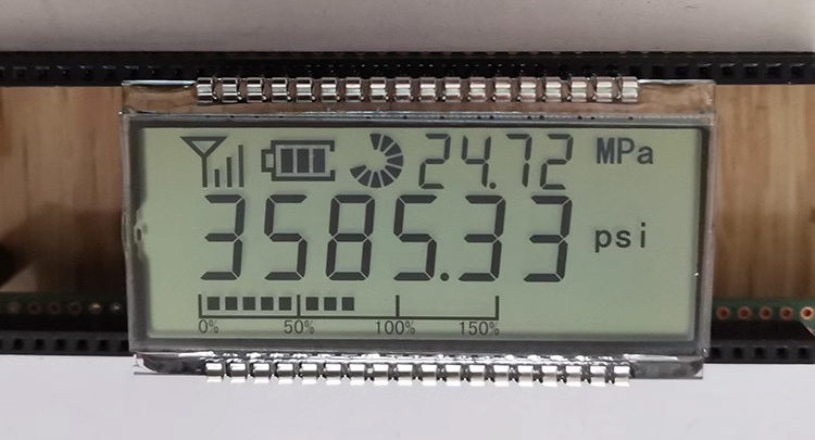 36PIN HTN Positive 6-Digits Segment LCD Panel  Pressure Gauge LCD Display 3V HT1621