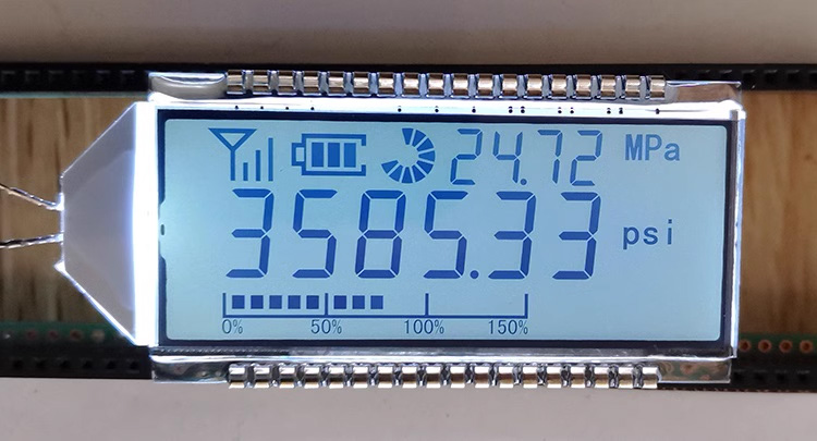 36PIN HTN Positive 6-Digits Segment LCD Panel  Pressure Gauge LCD Display 3V HT1621