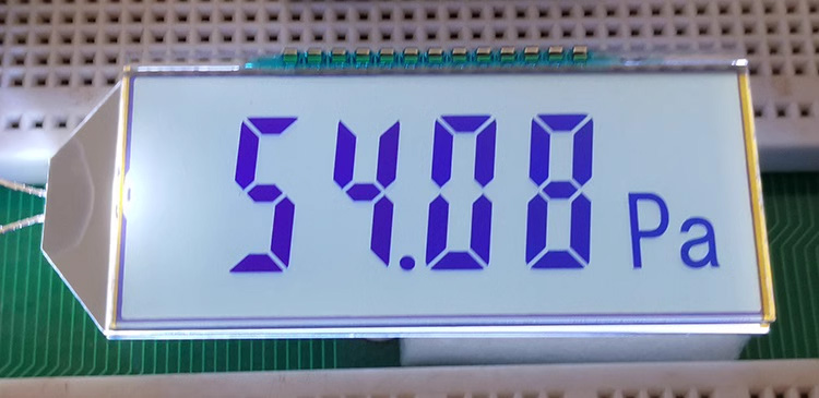 Wide Viewing Angles 13PIN FSTN Positive 4-Digits Segment LCD Panel Pressure Display Screen 3V HT1621