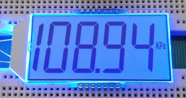 14PIN HTN Positive 4-1/2 Digits Segment LCD Panel Temperature LCD Display Screen 3V  HT1621
