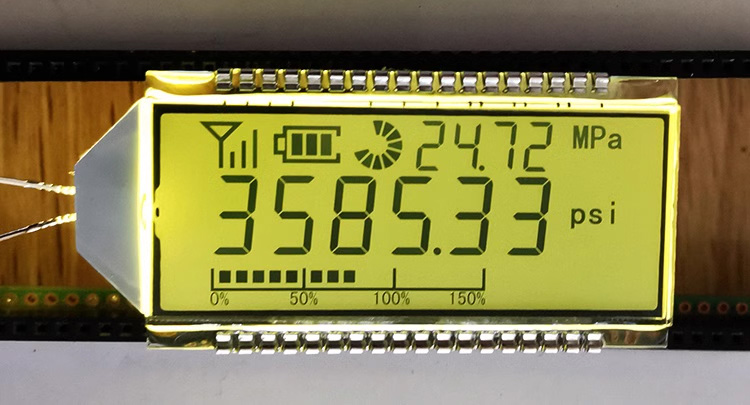 36PIN HTN Positive 6-Digits Segment LCD Panel  Pressure Gauge LCD Display 3V HT1621