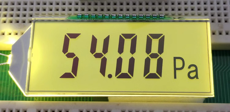 Wide Viewing Angles 13PIN FSTN Positive 4-Digits Segment LCD Panel Pressure Display Screen 3V HT1621