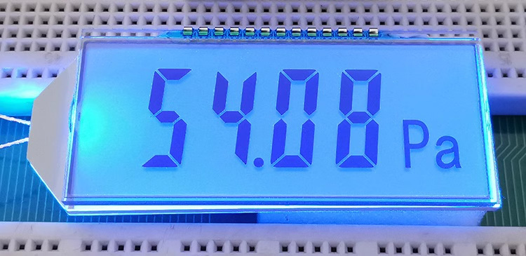 Wide Viewing Angles 13PIN FSTN Positive 4-Digits Segment LCD Panel Pressure Display Screen 3V HT1621