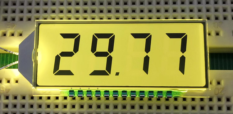 12PIN TN Positive 4-Digits Segment LCD Panel Wide Temperature LCD Digital Tube Display Screen 3V HT1621