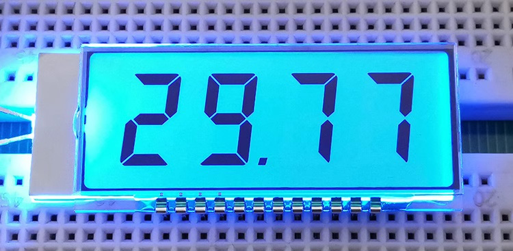 12PIN TN Positive 4-Digits Segment LCD Panel Wide Temperature LCD Digital Tube Display Screen 3V HT1621