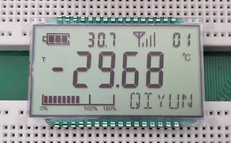 32PIN FSTN Positive 5-Digits Segment LCD Welding Panel Temperature Humidity Pressure Instrument Segment Display 3V HT1622