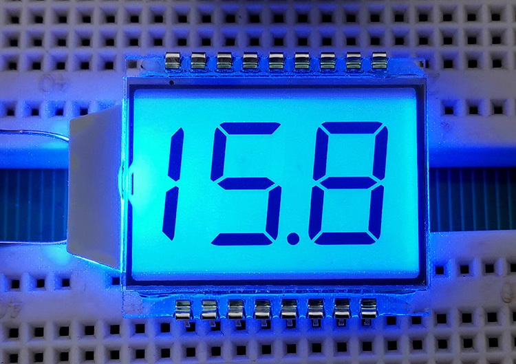 17PIN TN Positive 1/2-Digits Segment LCD Panel 5V HT1621