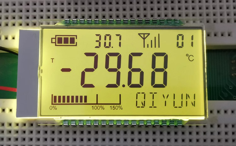 32PIN FSTN Positive 5-Digits Segment LCD Welding Panel Temperature Humidity Pressure Instrument Segment Display 3V HT1622