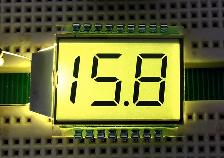 17PIN TN Positive 1/2-Digits Segment LCD Panel 5V HT1621