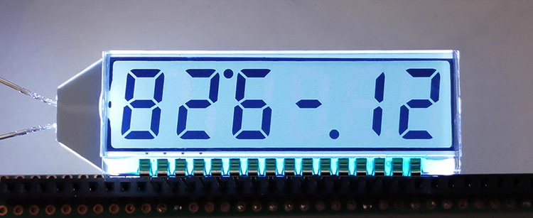 16PIN TN Positive 6-Digit Segment LCD Panel 3V Ultra-wide Temperature HT1621