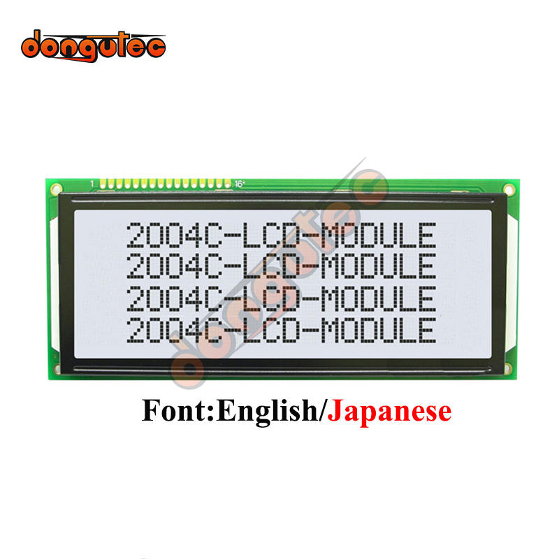2004 LCD 20X4 Character Module Parallel Port Screen 5V 2004C Blue/Yellow Green/Gray English/Japanese