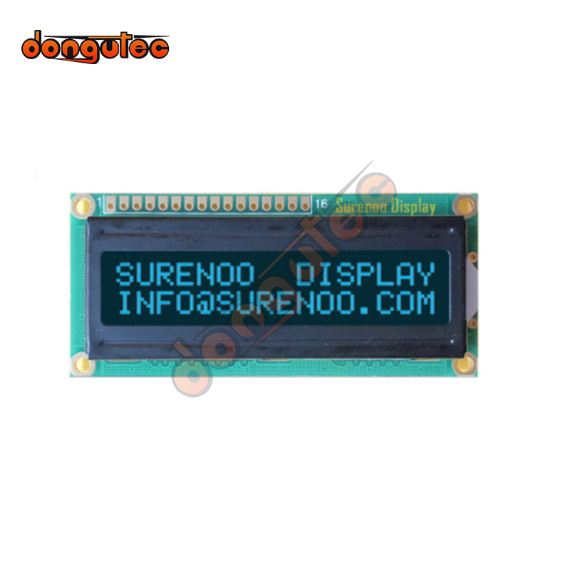 162 1602 16X2 1602A Character LCD Module Display Screen LCM Red Green White Orange Yellow on FSTN Negative Black Background