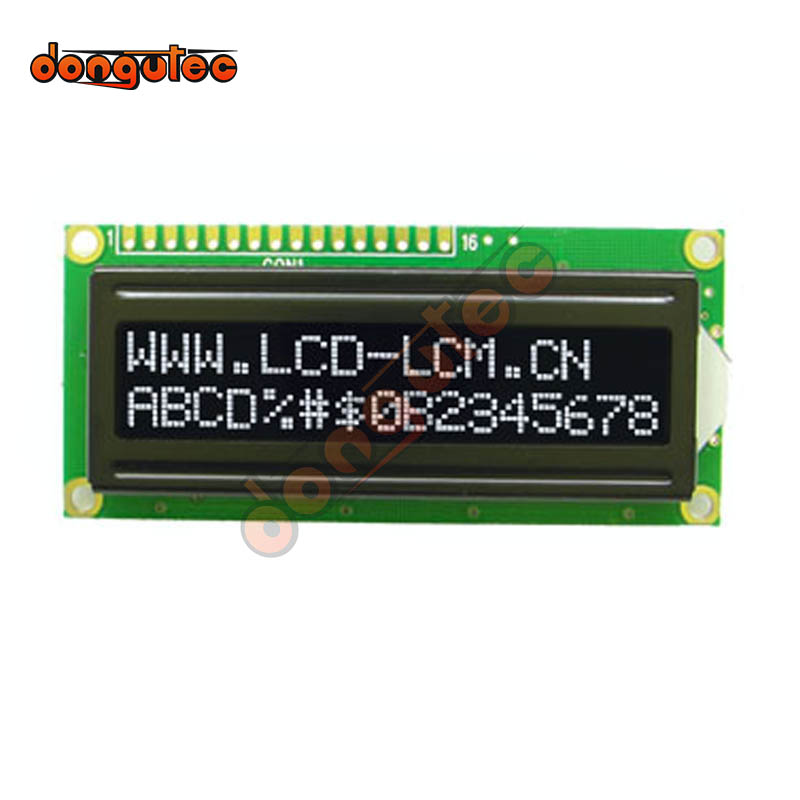 162 1602 16X2 1602A Character LCD Module Display Screen LCM Red Green White Orange Yellow on FSTN Negative Black Background
