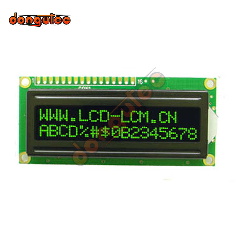 162 1602 16X2 1602A Character LCD Module Display Screen LCM Red Green White Orange Yellow on FSTN Negative Black Background