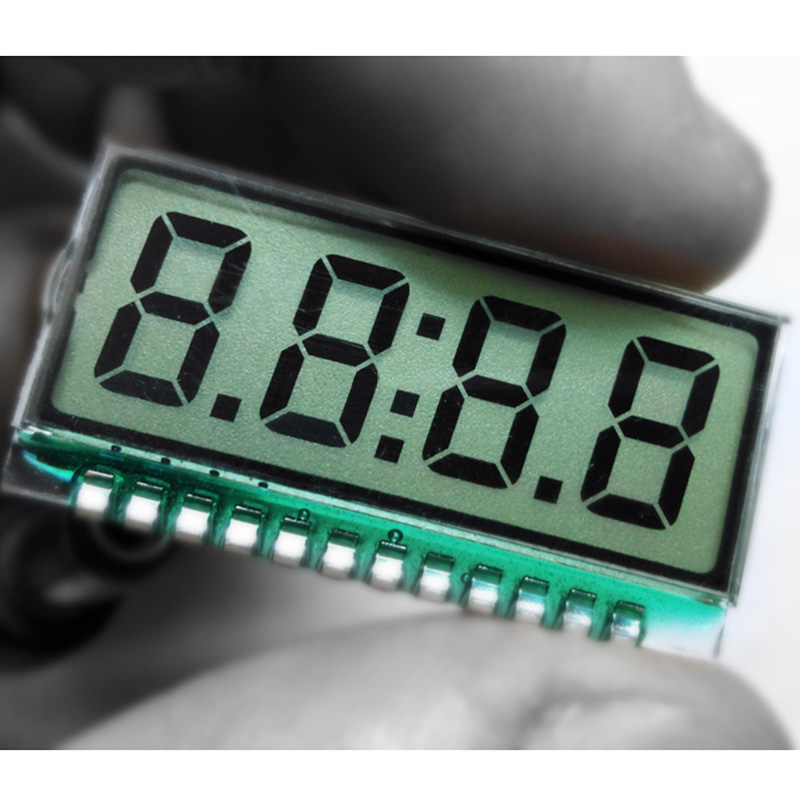 12PIN TN Positive 4-Digits Segment LCD Panel Clock LCD (White Backlight/No Backlight) 3.3V