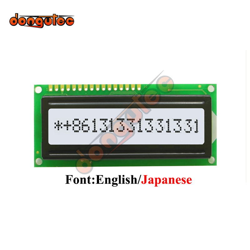 5V 1601 16*1 1601A 16X1 Character LCD Screen SPLC780 Controller Parallel Interface Gray English/Japanese