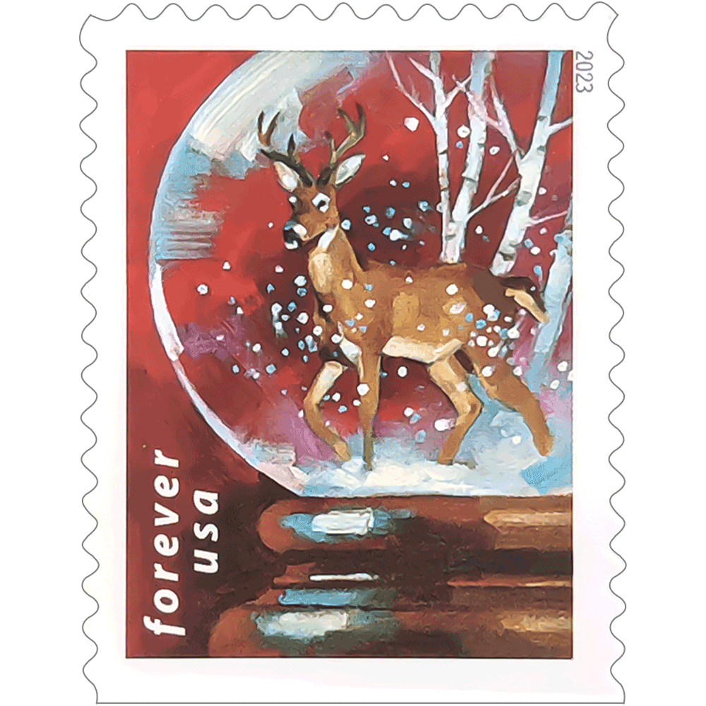 🎁[US Free Shipping]100PCS-Snow Globes Stamps