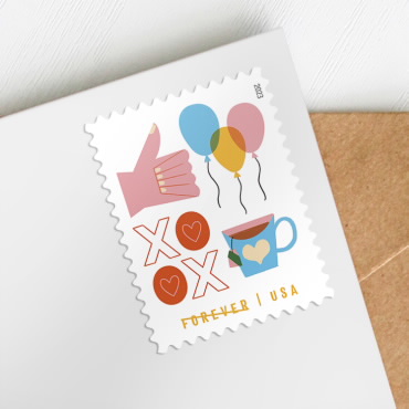 🎁[US Free Shipping]100PCS-Thinking of You Stamps