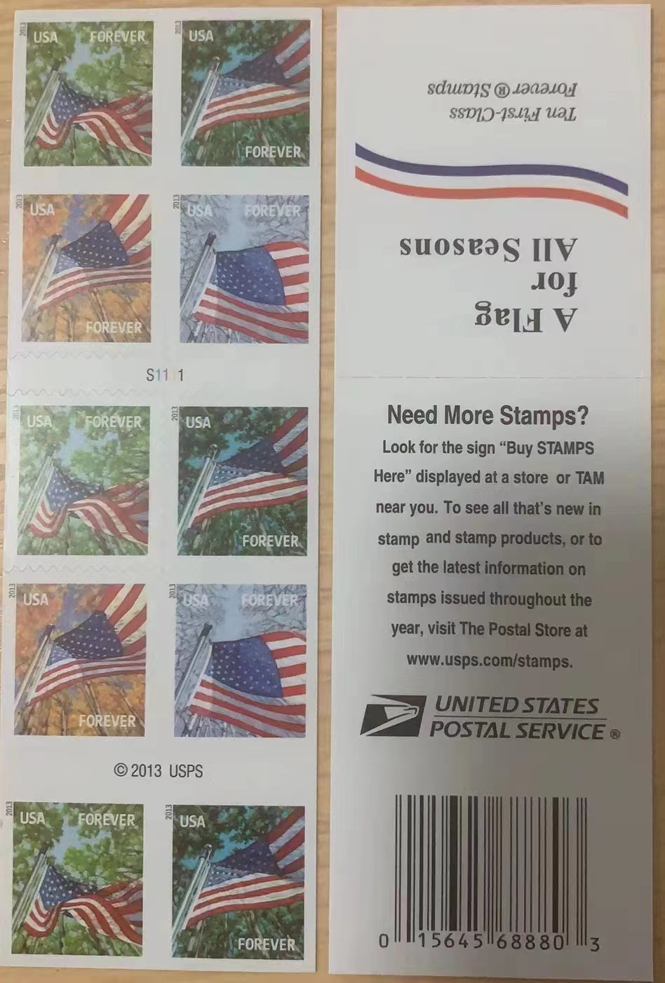 🔥[Free Shipping]2013 US Flag (Four Seasons)-100PCS
