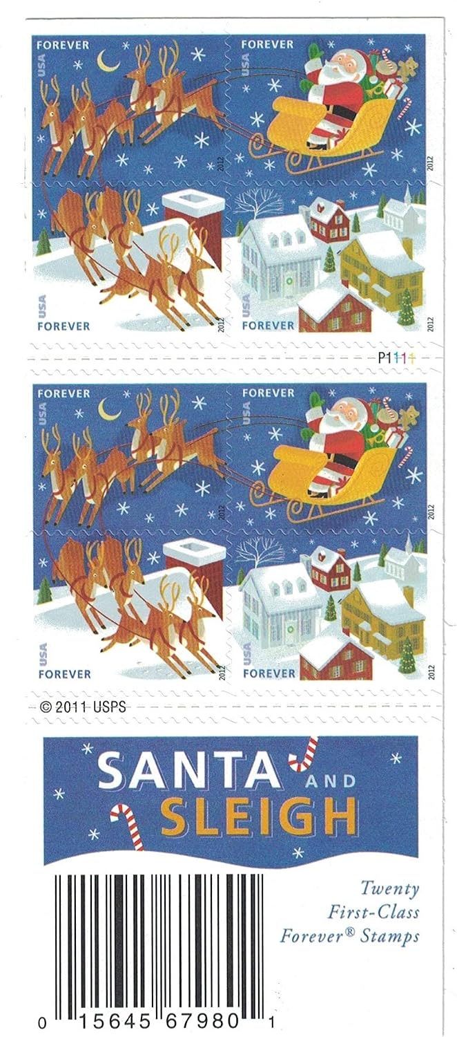 🎁[US FREE SHIPPING]100PCS-2012 Santa and Sleigh