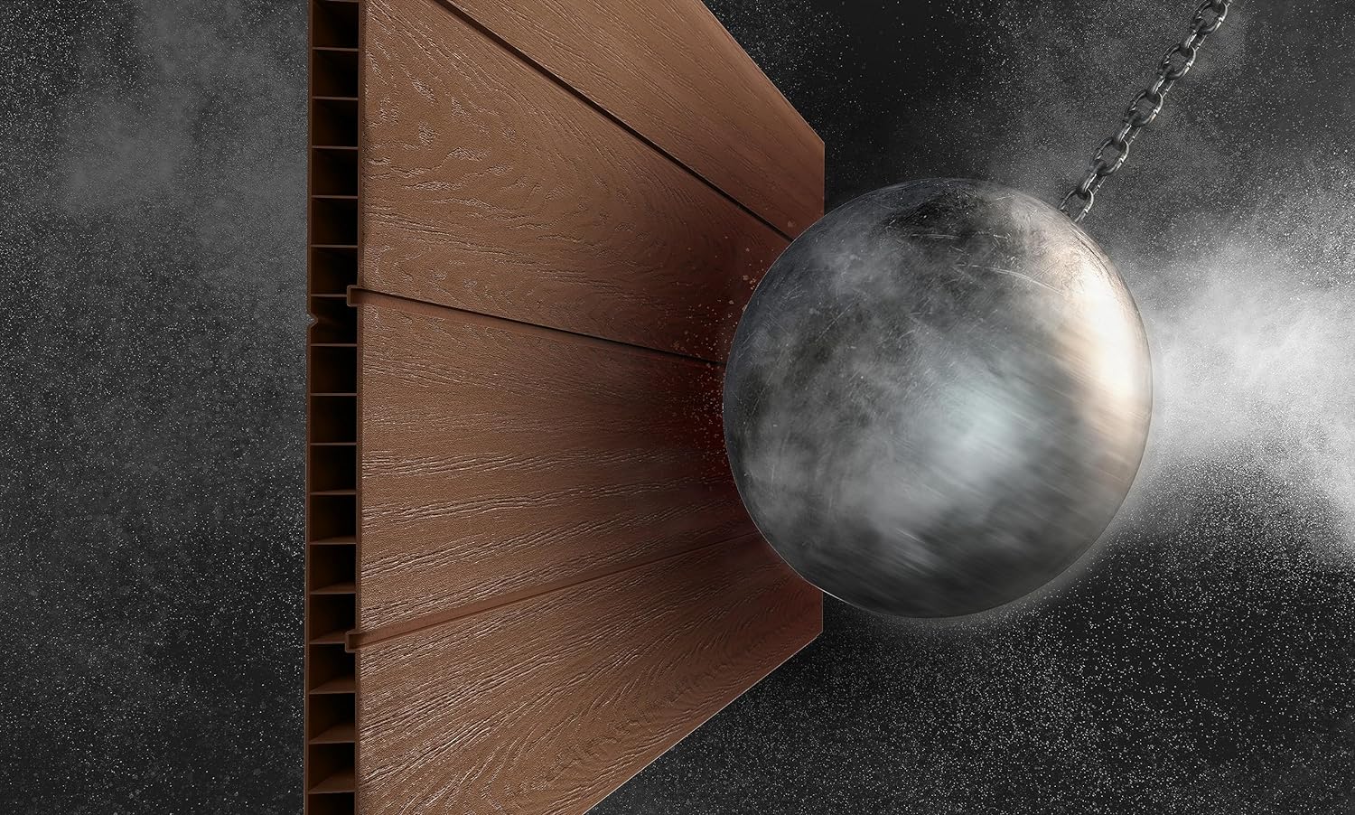 Keter Newton Outdoor Apex Double Door Garden Storage Shed 7.5 x 7ft Brown WPC Wood Look and Feel | Fade Free | All Weather Resistant | Safe and Secure | Zero Maintenance | 15 year Warranty