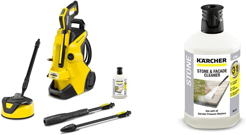 Kärcher K4 Premium Power Control Car & Home high pressure washer: Intelligent app support - the right solution for heavier soiling - incl. hose reel and car & home kit