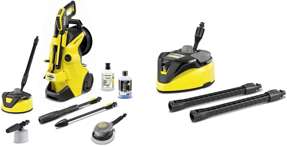 Kärcher K4 Premium Power Control Car & Home high pressure washer: Intelligent app support - the right solution for heavier soiling - incl. hose reel and car & home kit